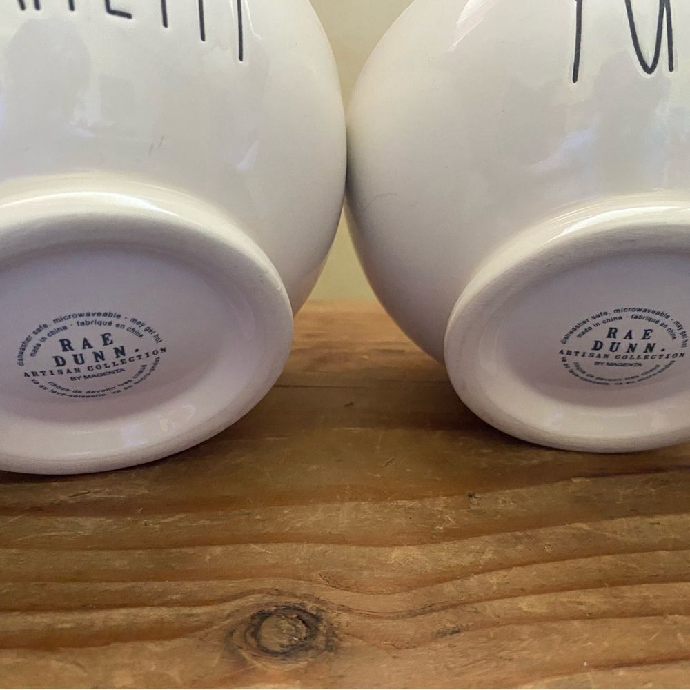 Rae Dunn White Ceramic Bowls Cookware Set - Picture 3 of 8